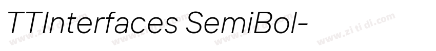 TTInterfaces SemiBol字体转换